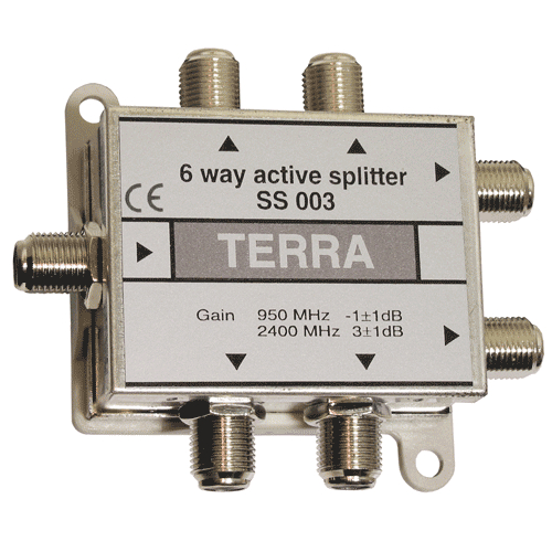 TERRA SS-003 - 6-ти канальный активный делитель сигнала