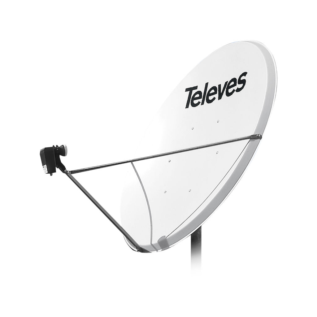 Televes 757401 - спутниковая антенна 1,3м (алюминий) Триколор ТВ / НТВ-Плюс  / МТС ТВ | Антенны спутниковые